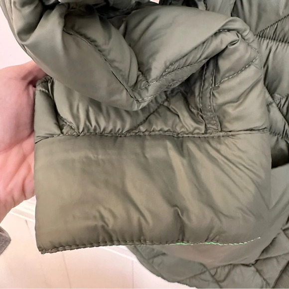 Calvin Klein Jeans Women’s Reversible Quilted Green Jacket Size L NWOT - Picture 4 of 12